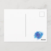 Verzoeken van de verjaardag "De kleine egel" Briefkaart (Achterkant)