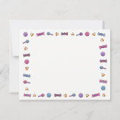 Verzoeken van een getuige en een Snoep op zaterdag Kaart (Achterkant)