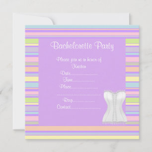 VERZOEKEN VAN ELEGANT STRIPE BACHELORETTE PARTIJ KAART