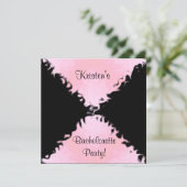 VERZOEKEN VAN ELEGANTE BACHELORETTE-PARTIJEN KAART (Staand voorkant)