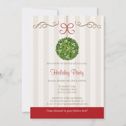 VERZOEKEN VAN MISTLETOE-PARTIJEN KAART (Voorkant)