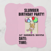 VERZOEKEN VAN PARTIJEN SLUMBER BIRTHDAY KAART (Voorkant / Achterkant)