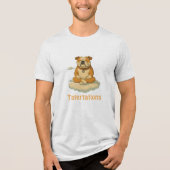 Verzoeking, bulldog-wijsheid Tri-Blend shirt (Voorkant)