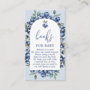 Verzoekkaart Blueberry-boeken voor baby Informatiekaartje