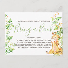 Verzoekkaarten voor Giraffe Baby Shower Dierenboek Uitnodiging Briefkaart