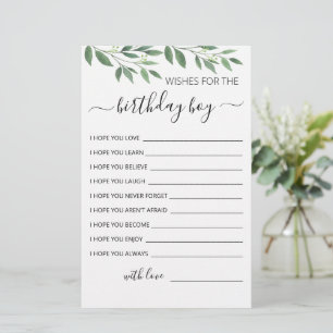 Verzoekt de Birthday boy Birthday Party kaart