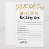 Verzoekt de Birthday boy Birthday Party wedstrijd (Voorkant / Achterkant)