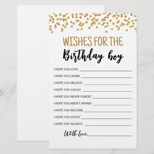 Verzoekt de Birthday boy Birthday Party wedstrijd (Voorkant / Achterkant)