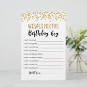 Verzoekt de Birthday boy Birthday Party wedstrijd (Staand voorkant)