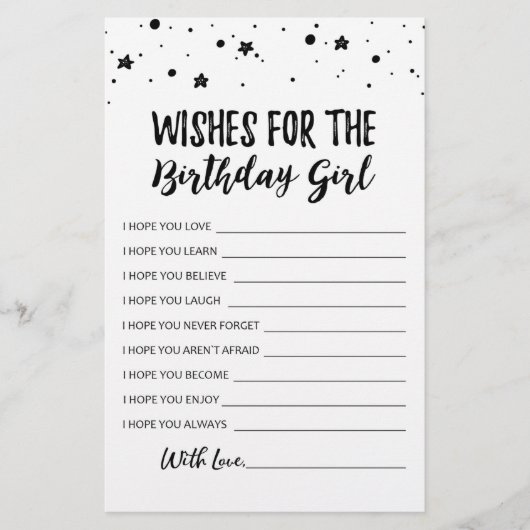 Verzoekt het Birthday girl Birthday Party spel (Voorkant)