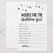 Verzoekt het Birthday girl Birthday Party spel (Voorkant / Achterkant)