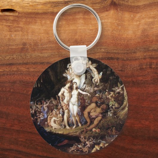 Verzoening van Titania en Oberon Sleutelhanger (Voorkant)