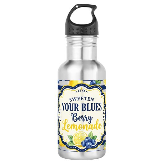 Verzoet Je Blues Waterfles (Voorkant)