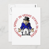Verzonden in Vegas Briefkaart (Voorkant / Achterkant)