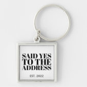 Verzonden ja aan het Adres Nieuwe Homeowner die Cl Sleutelhanger (Voorkant)