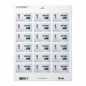 Verzonden met liefde levering label voor postcross (Full Sheet)