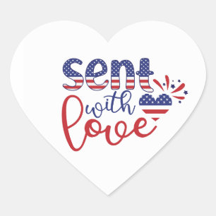 Verzonden met liefde Patriottische Stickers