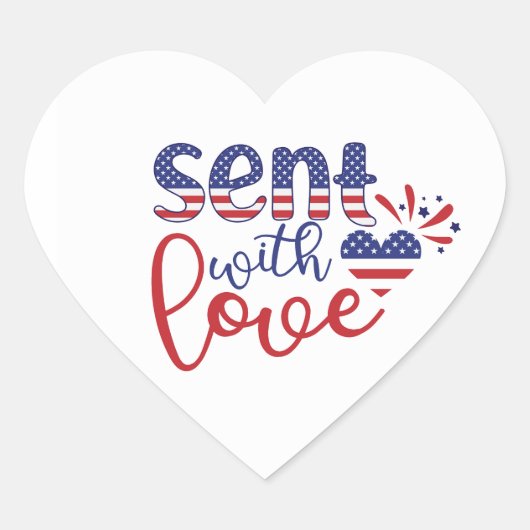 Verzonden met liefde Patriottische Stickers (Voorkant)
