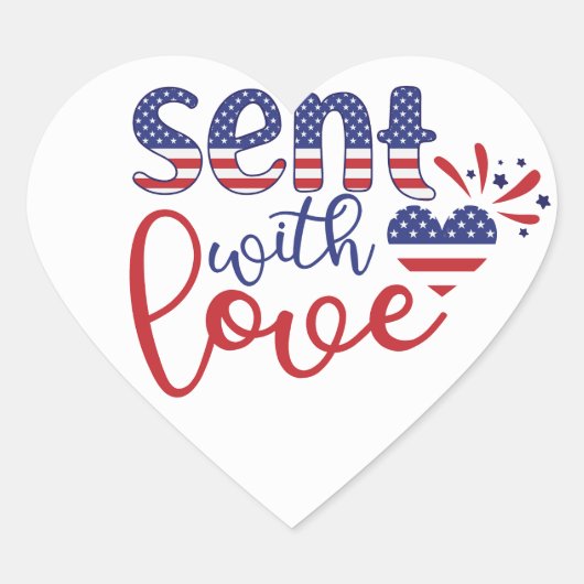 Verzonden met liefde Patriottische Stickers (Voorkant)