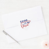 Verzonden met liefde Patriottische Stickers (Envelop)