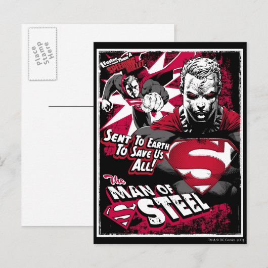 Verzonden naar de aarde om ons te redden briefkaart (Voorkant / Achterkant)