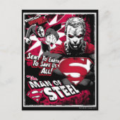 Verzonden naar de aarde om ons te redden briefkaart (Voorkant)