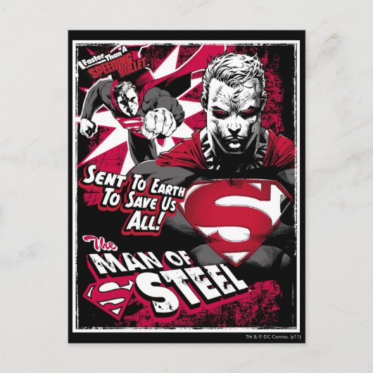 Verzonden naar de aarde om ons te redden briefkaart (Voorkant)