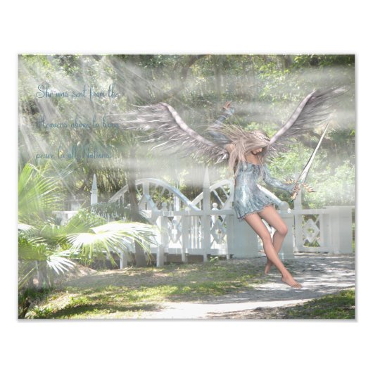 Verzonden uit Heaven Foto Afdruk (Voorkant)