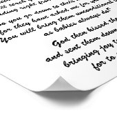 VERZONDEN VANUIT DE HEMEL GEDICHT POSTER (Hoek)