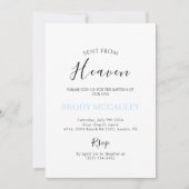 Verzonden vanuit Heaven Cloud Baptism Baby Boy Uit Kaart (Voorkant)