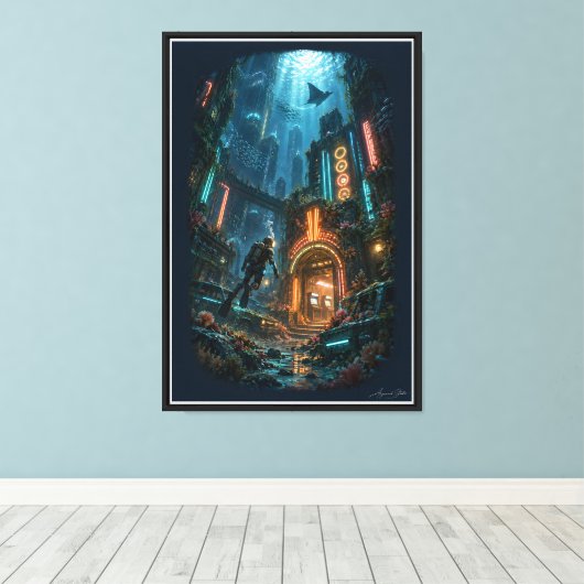 Verzonken Arcade Canvas Afdruk (Insitu (Houten vloer))