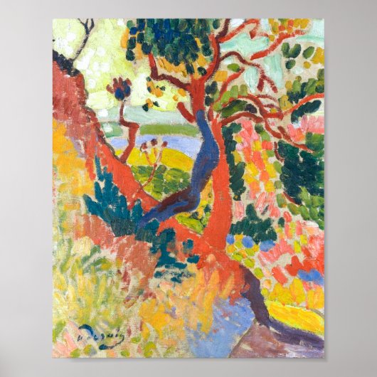 Verzonken pad, L'Estaque | Andre Derain | Poster (Voorkant)