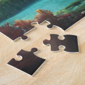verzonken ruïnes van een oude tempel legpuzzel (Zijkant)