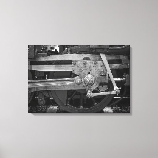 Verzonken van spoorwegen canvas afdruk (Voorkant)