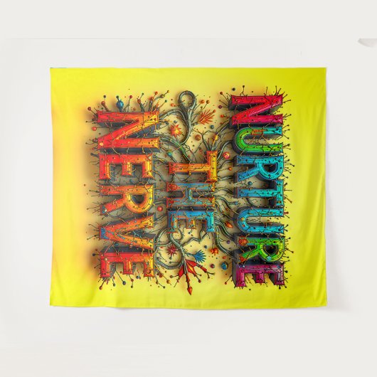 Verzorg de grote zenuw wandkleed (Voorkant (horizontaal))