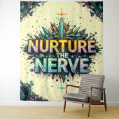 Verzorg de zenuw extra groot wandkleed (In situ)