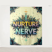 Verzorg de zenuw extra groot wandkleed (Voorkant)