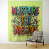 Verzorg de zenuw extra groot wandkleed (In situ)