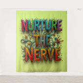 Verzorg de zenuw extra groot wandkleed (Voorkant)