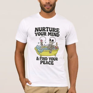 Verzorg je geest - Ontspannend Skeleton T-shirt