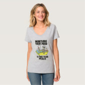 Verzorg je geest - Ontspannend Skeleton T-shirt (Voorkant volledig)