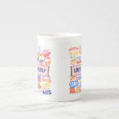 VERZORG JEZELF SPECIALITEITSMOK PORSELEIN KOP (Voorkant)