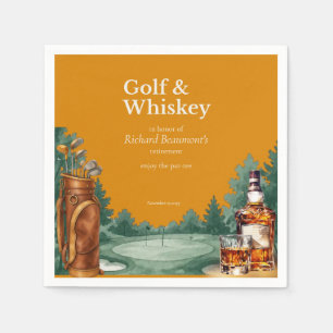 Verzorgde golf- en whisky-thema-pensioenfeest voor servet
