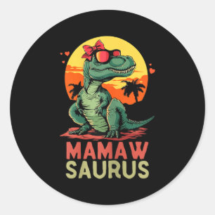 Verzorgde oma moeders dag verjaardag kerst ronde sticker