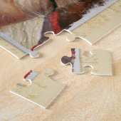 Verzorgde victoriaanse vrouw met roze rozen legpuzzel (Zijkant)