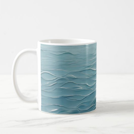 🌊 Verzorgde waterstructuur voor een modern design Koffiemok (Links)