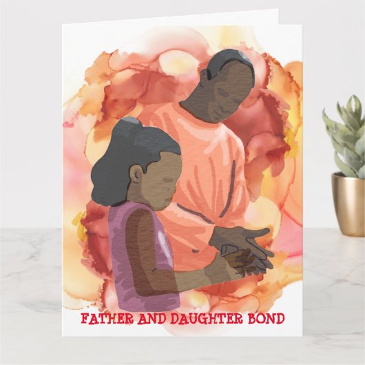 VERZORGENDE BAND TUSSEN VADER EN DOCHTER KAART (Kleine Plant)