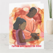 VERZORGENDE BAND TUSSEN VADER EN DOCHTER KAART (Voorkant)
