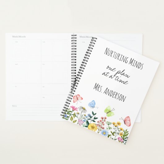 Verzorgende geesten, één plan per keer leraar planner (Display)