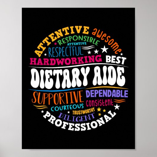 Verzorgende Voedingsassistent Levenswaardering Zor Poster (Voorkant)